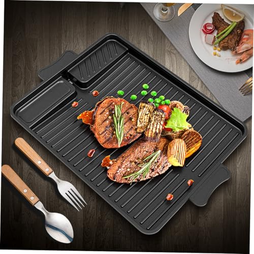 Cuisson sans éclaboussures grâce à la plaque à griller rectangulaire propre - 3