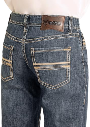 Rock & Roll Double Barrel Straight Rope Stitch Jeans4
