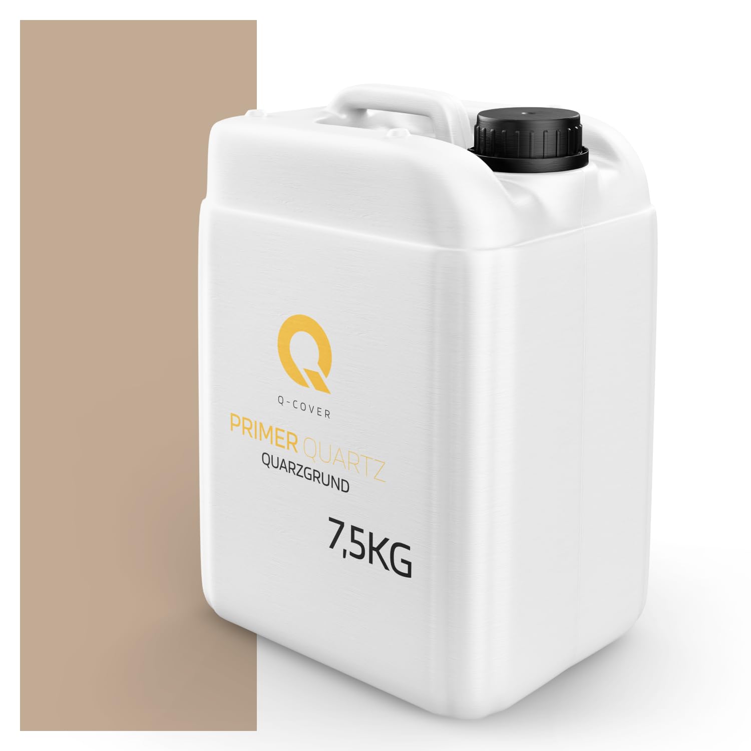 Quarzgrund für Dekorativer Putz mit Mica Beige D813 7,5KG | Acrylatdispersion Grundiermittel Innen & Außen für Wände und Decken Grundierung Schutz Mosaikputz ca. 0,3-0,4 KG/m2