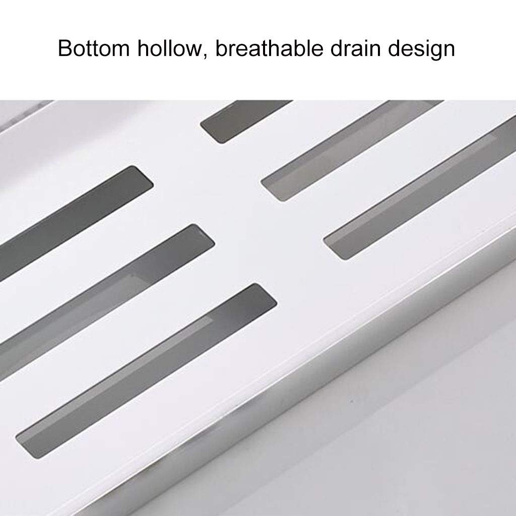 Almacenamiento De baño, baño Estante De baño Estante De Montaje En Pared Espacio Estante De Inodoro De Aluminio Estante De baño Carrito De Ducha (Tamaño: 40 Cm)