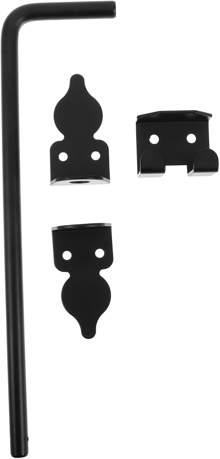 Plug Gate Locks for Outdoor Fence Wood Gate Cane Bolt Bolt Latch Heavy Duty Cane Bolt Gate Drop Wood Fence Gate Kit Gate Latches for Wooden Gates Wood Fence Gate Latch