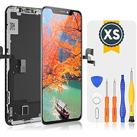 bokman for iPhone XS Black LCD Screen Replacement Parts Display Assembly Front Panel Cover
