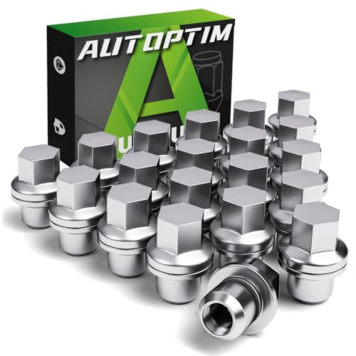 Image of AUTOPTIM M14x1.5 Wheel Lug Nuts - Replacement for Land Rover LR3 LR4 Range Rover Sport Discovery - Closed End OEM Factory 13 /16 inch Hex 1.81 inch Length 20PCS Chrome Lug Nut