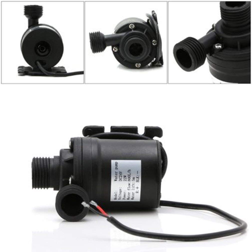 Piccola pompa sommergibile regolabile Mini DC12/24V 800L/H Motore Brushless Pompa Sommergibile for Acqua Pompe Elettriche Resistenti al Calore(12V)