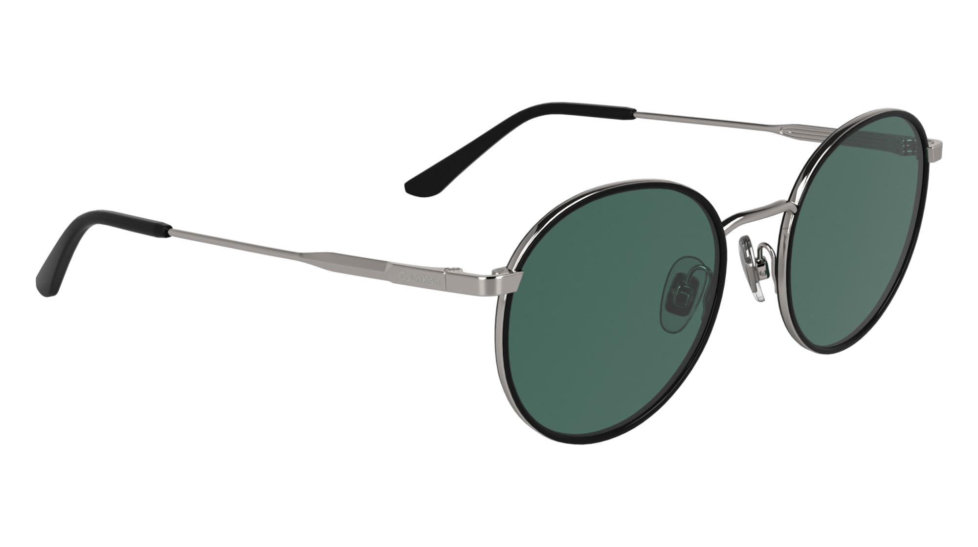 Calvin Klein Unisex Adult Sunglasses CK25101S - Black with Solid Petrol Lens, czarne, rozmiar uniwersalny
