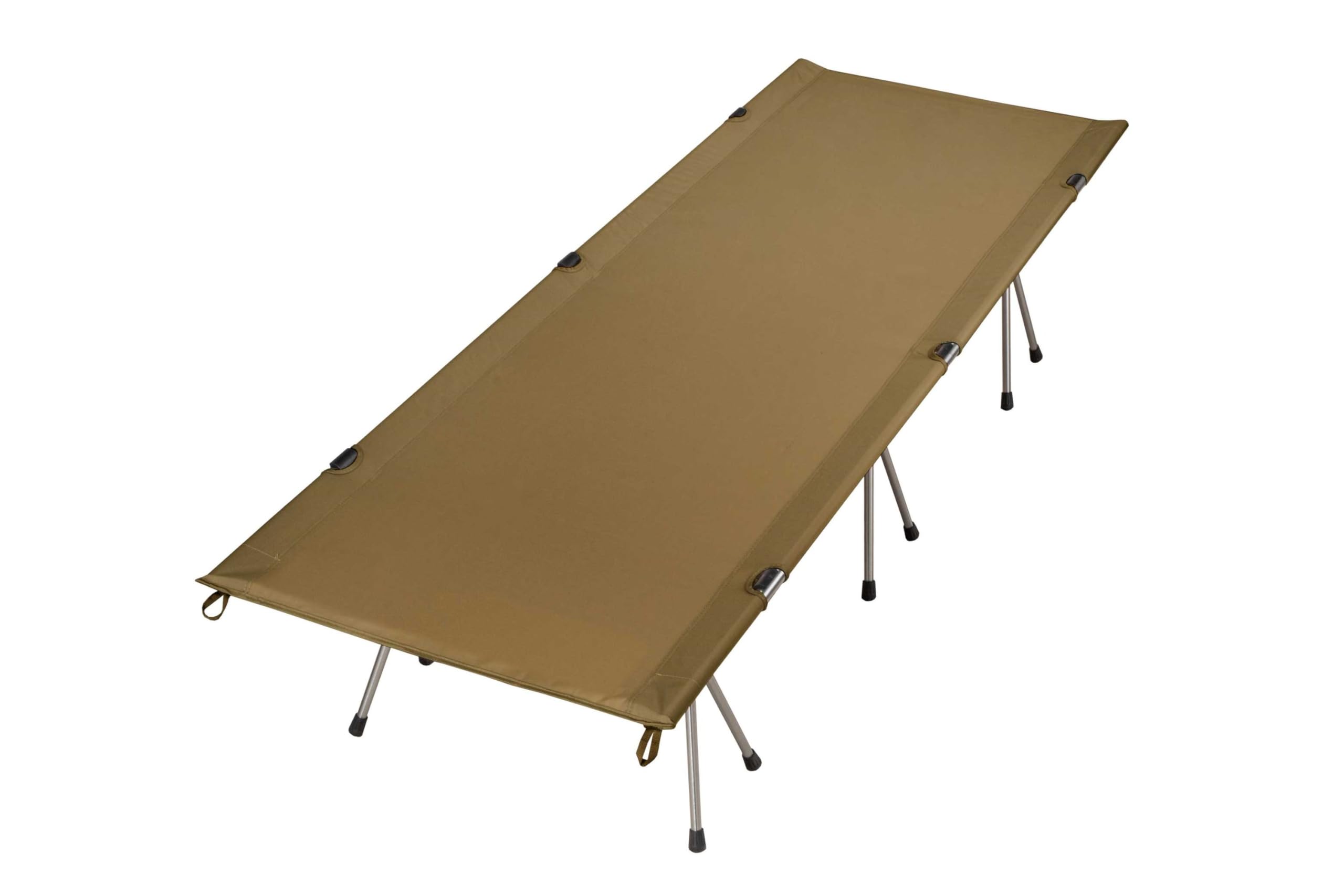 XL Feldbett, bis 150 kg belastbar, Aluminiumgestell, mit Transporttasche, stabil & leicht, für Camping, Gäste & Outdoor, Khaki