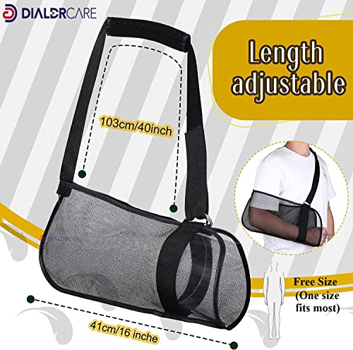 Image of DIALDRCARE Arm Sling for Women, Men, Teenagers, Adjustable Shoulder Sling Strap for Wrist, Elbow, Shoulder Injury (ARM HOLDER 3)