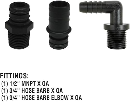 Miniatura 60 de Everflo EF5500 - Bomba de diafragma de 12 V en caja con puertos NPT de 1/2 pulgada, 5.5 GPM