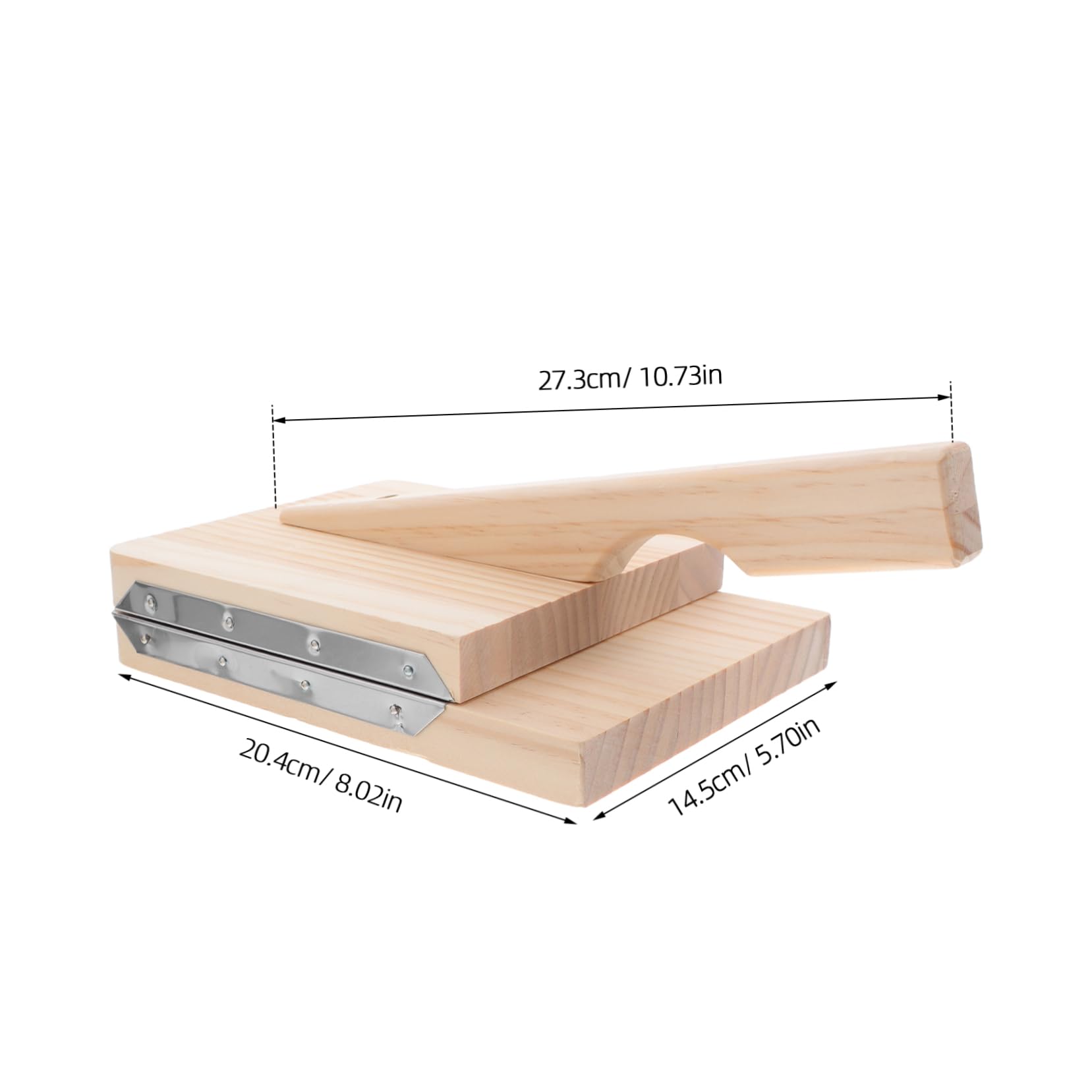 Herramienta de Prensado de Madera Resistente para Hacer Masa de Dumplings y Empanadillas, Molde Práctico para Cocina Acero Inoxidable