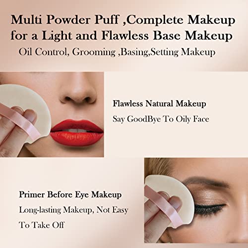 Powder Puff Daubigny 6 Pcs Powder Puff Makeup Puff Face Soft Triangle Powder Puffs For Loose Powder Mineral Powder Body Powder Velour Cosmetic Foundation Sponges Blender Beauty Makeup Tools(Nude) #TOP3