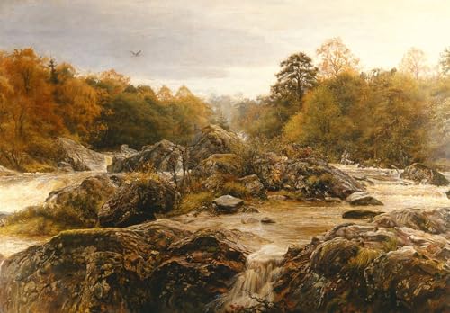 Art mural classique le bruit de nombreuses eaux Millais tableau moderne