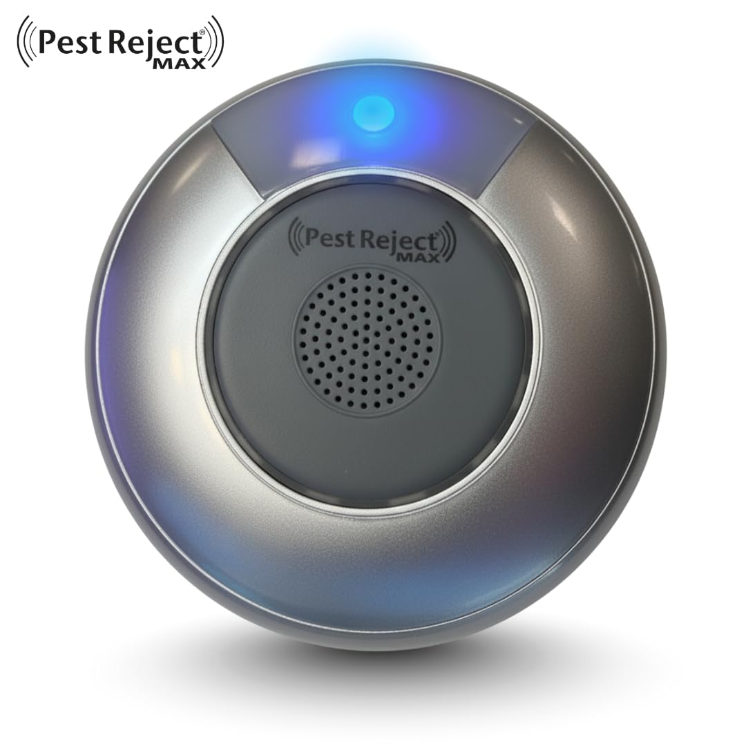 MAX, Repelente Efectivo de plagas, Insectos y roedores, Más Potente y Más Efectivo, Tecnología Electromagnética + Ultrasonido, Frecuencia Variable (1 Unidad)
