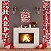 3PCS Happy Galentines Day Banner Galentines Day Decorations Red Heart Galentine's Door Porch Banner Backdrop Indoor Outdoor Background for Photograph Wall Front Door Decor Party Supplies