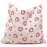12x12cm Coussin aux noyaux de cerises - amour champêtre - Bouillotte sèche 12x12cm - Coussin thermique - Coussin aux graines - Compresse froide