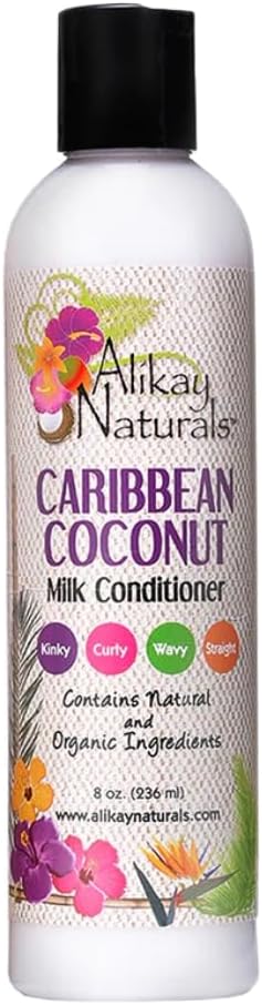Caribbean Coconut Milk Conditioner |Natural Fatty Acids, Coconut Milk & Oil 8 Ounce