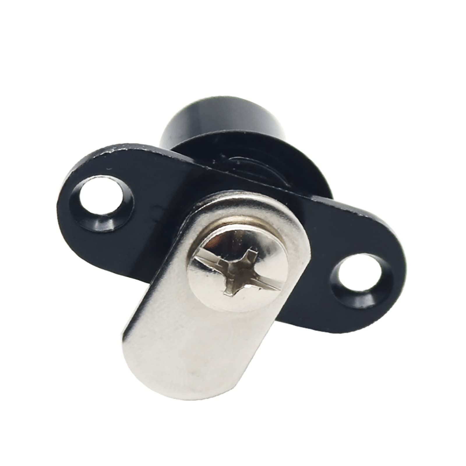 Serrure à cylindre noire lot de 2 verrous de came pour meuble