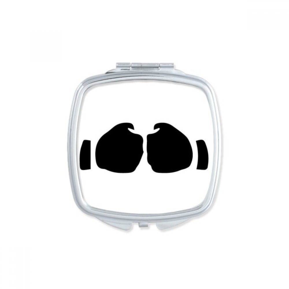 Miroir portable mignon silhouette droite pour retouches maquillage au bureau et en terrasse