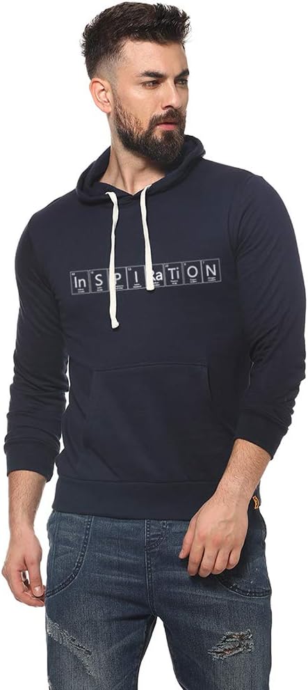 Campus Sutra Men's Cotton Cowl Neck Sweatshirt