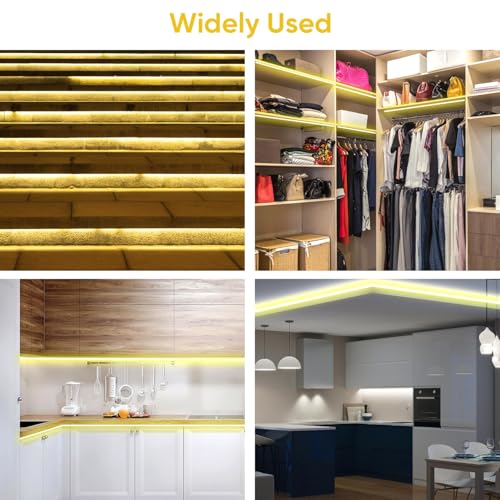 Tira de LED flexible NUOBESTY 5m color amarillo con enchufe US miniatura 3