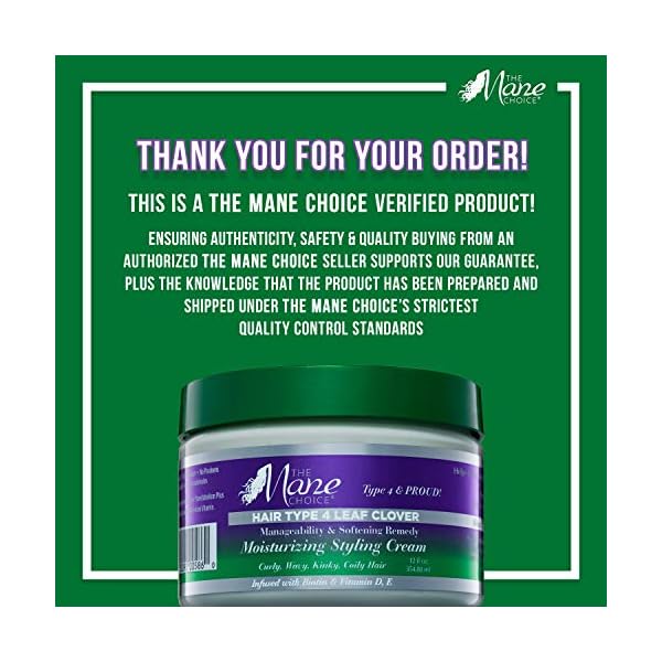 THE-MANE-CHOICE-Hair-Type-4-Leaf-Clover-Manageability-Softening-Remedy-Moisturizing-Styling-Cream-12-oz THE MANE CHOICE - Hair Type 4 Leaf Clover: Manageability & Softening Remedy Moisturizing Styling Cream (12 oz)