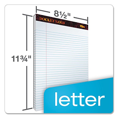 Schreibblock, liniert, weiß, 12 Stück - von Tops Ultimate 8.5 x 11.75 Inch weiß