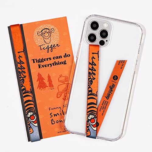 スマホケース ハンドストラップ フィンガーストラップ 落下防止 ワイヤレス充電対応 phonestrap ディズニー