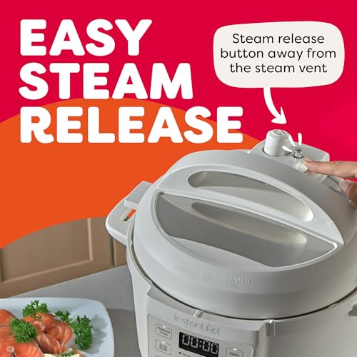 Instant Pot RIO, 7-in-1 Electric Multi-Cooker, PressureCooker, SlowCooker, RiceCooker, Steamer, Sauté, Yogurt Maker, & Warmer, Includes App With Over 800 Recipes, 6 Quart, Sea Salt