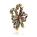 Produktbild AFCITY Frauen Brosche Multi-Colored Strass Kristall Weihnachten Brosche Set Weihnachten Dekorationen Ornamente Geschenke einschließlich Candy Cane Bekleidungszubehör Blumenstrauß (Farbe : A)
