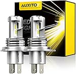 AUXITO H4 9003 HB2 LED Headlight Bulbs, 12000LM Per Set 6500K Xenon White for High and Low Beam Hi/Lo Plug and Play, Pack of 2