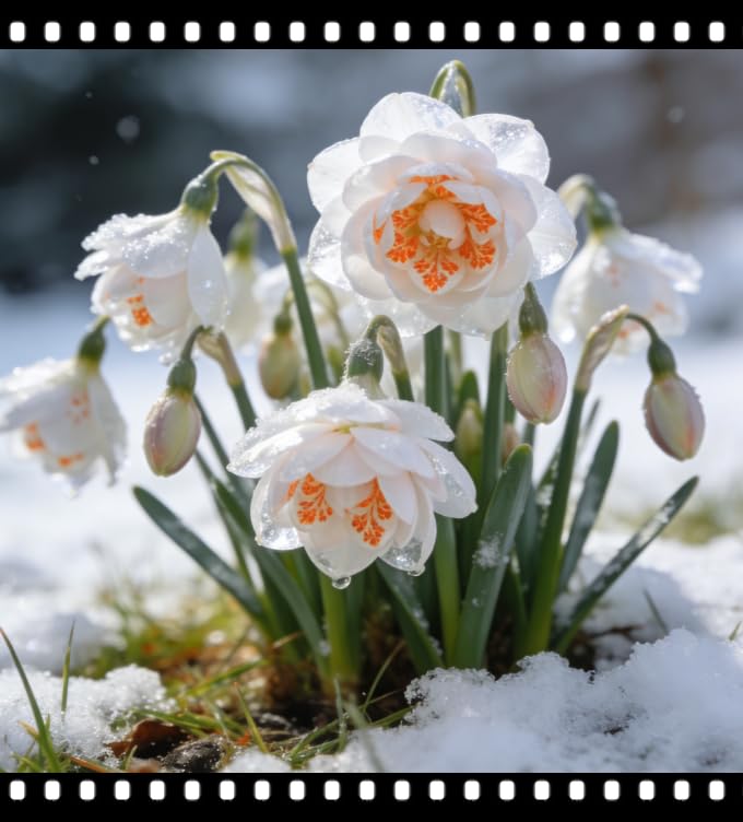 Hardy Perennial Snowdrop Bulbs, Mysterious and Magical Snowdrop Bulbs, a top Choice for Spring Garden Decoration Hardy Perennial, Excellent Display-2 Bulb-A