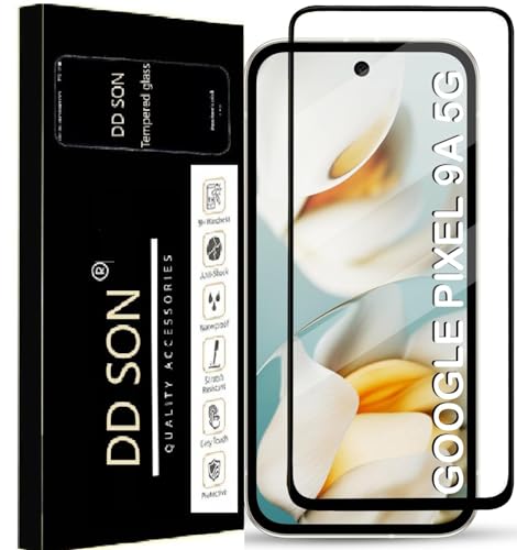 Image of DD SON Military-Grade Tempered Glass Screen Protector Compatible for Google Pixel 9a / Google Pixel 9A 5G with Edge to Edge Coverage and Easy Self Installation kit