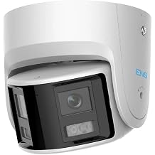 ENS SIPSP4MASBR/4-H2 4MP Panoramic AcuSense Fixed Turret Network Camera, 2 1/2.5" 4MP CMOS Sensor, 2.8mm Fixed Dual Lens, 130dB True WDR. Built-in Mic and Speaker, 12V DC/PoE, IP67