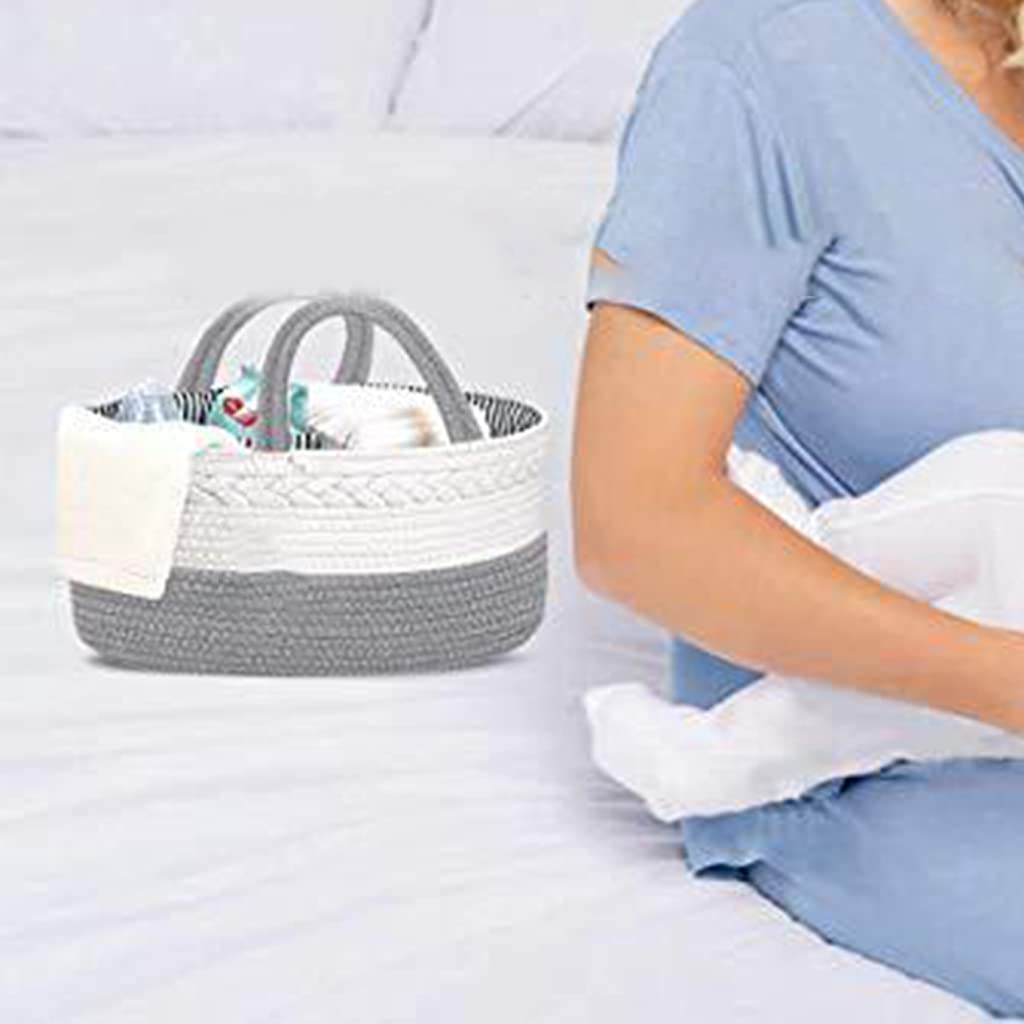 Zksbdxz Baby Diaper Portable Nursery Storage Basket Mummy Carriage Bag