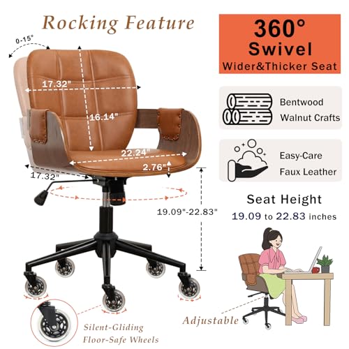 Luxury Leather Office Chair Ergonomic
