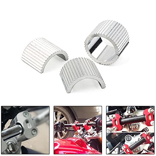 Kucehiup Handlebar Shim 7/8" Handlebars To 1" Motorcycle Handle Bar Spacer Conversion Shims With Handlebar Mounts Risers Clamp Conversion Reducer Spacers (4Pcs) #TOP4