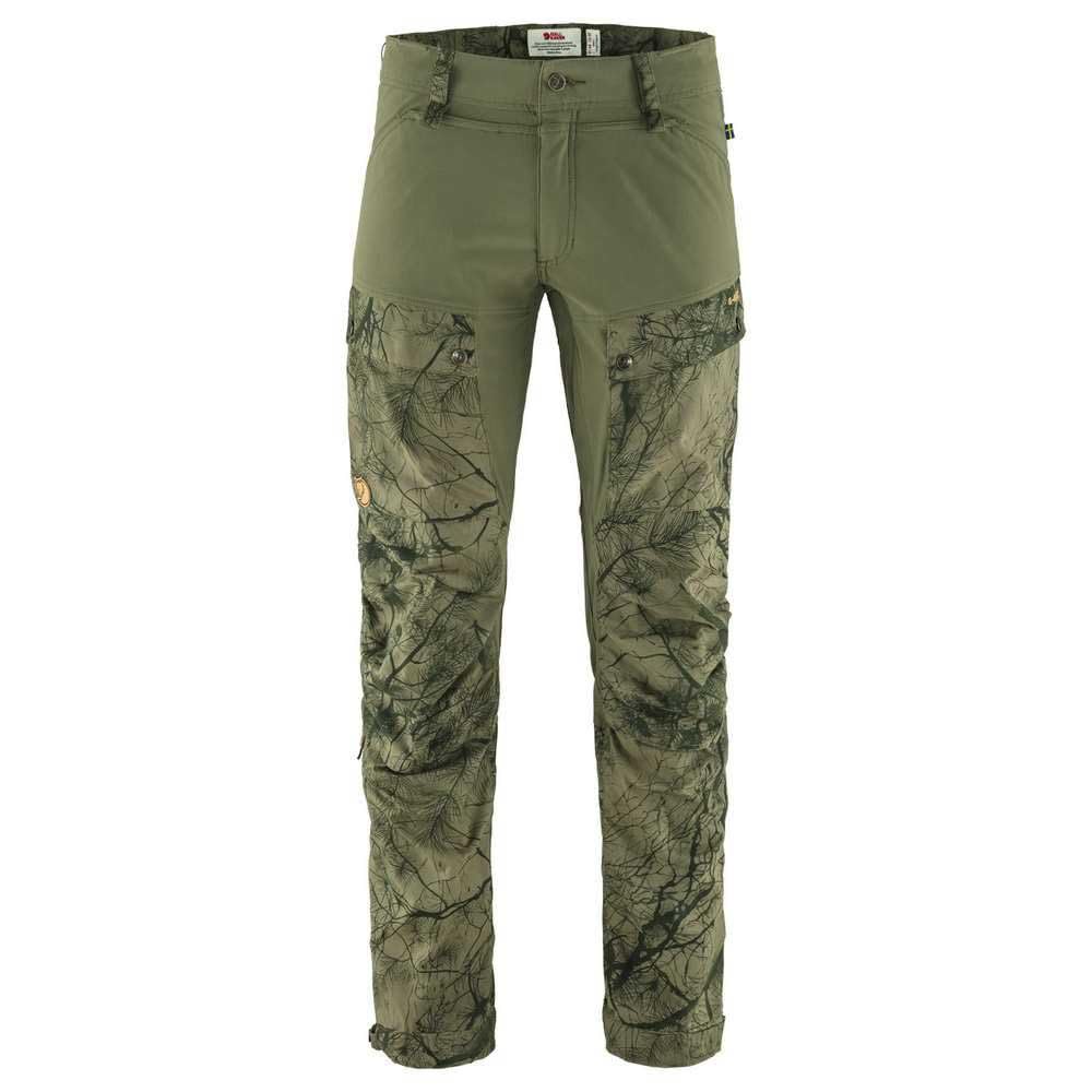 Fjallraven F87176626-62546/R Keb Trousers M Green Camo-Laurel Green 46/R