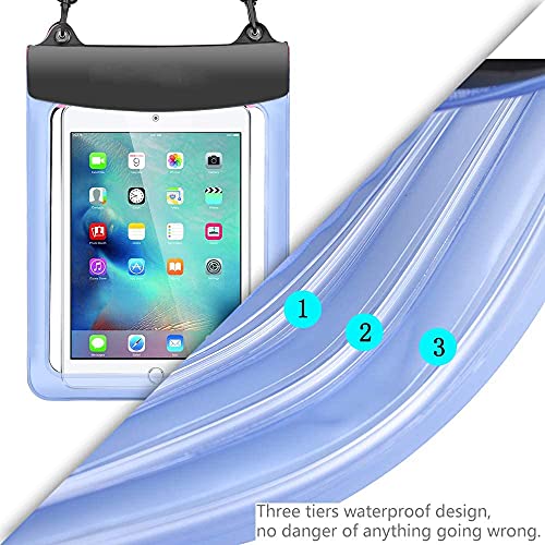 Universal Tablet Waterproof Case Pouch Dry Bag For Samsung Galaxy Tab A8 10.5"/ Tab A7 10.4 Tab S6 Lite/ Tab S7 11, Surface Go 3/Go 2 10.5, Chuwi Hi10 X 10.1, Teclast M40/P20Hd 10.1, Ipad 10.2-11 Inch #TOP4