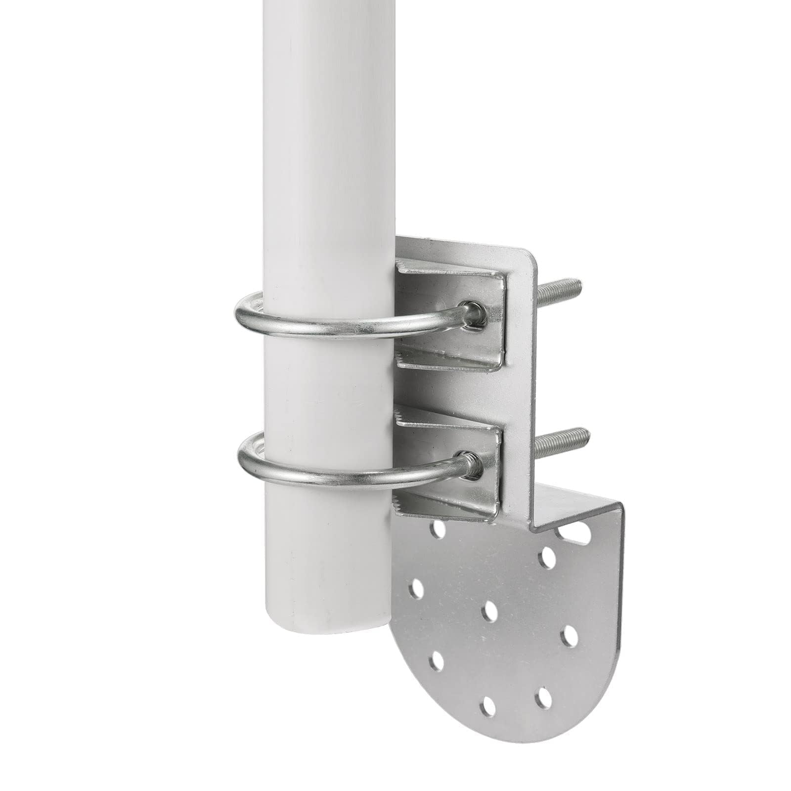 Bingfu Support Mural Antenne Fixation Mât Antenne Antirouille Accessoires Matériels pour Extérieur Maison Support de Poteau d'antenne Kits de Montage