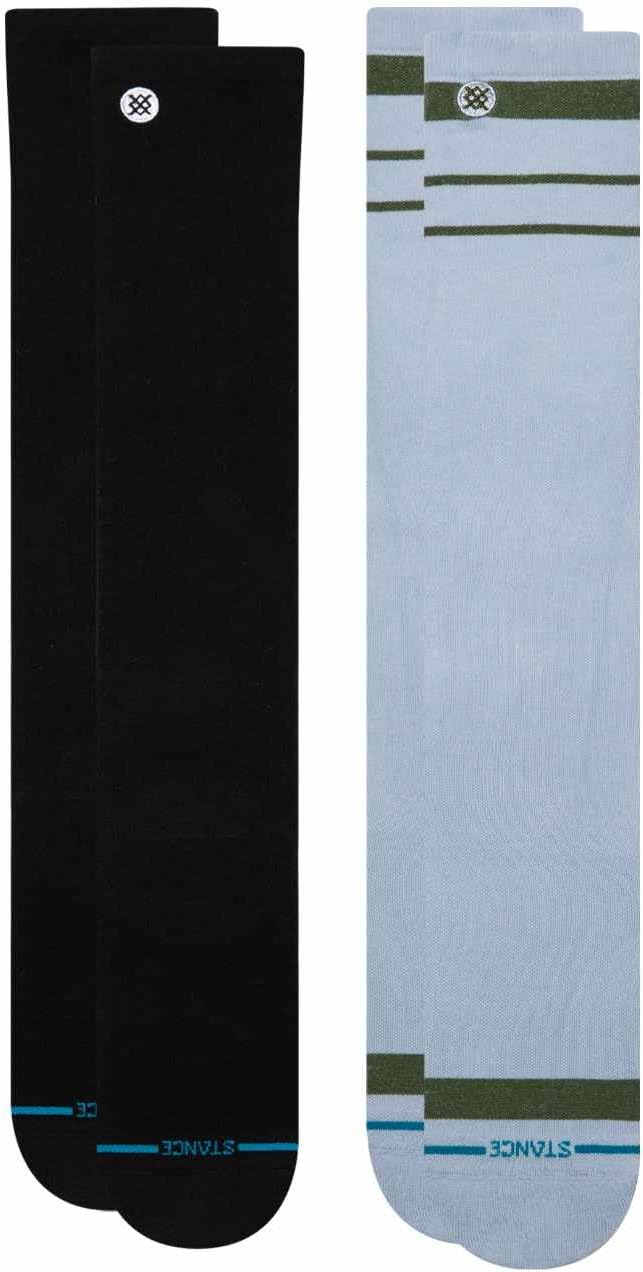 Stance Compression OTC Socks Bundle, 15-20mmHg, Black & Periwinkle, Large