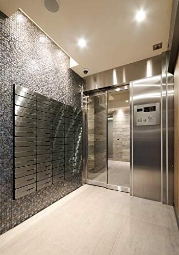 NASTA Post D-All (Dial) KS-MB6102PU-2L-S Front in/Post Indoor Type Stainless Hair Line Body: Depth 16.7 inches (42.32 cm), Main Unit: Height 9.4 inches (24 cm), Main Unit: Width 11.0 inches (28 cm)