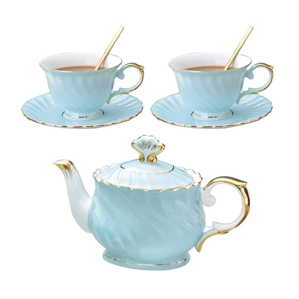 Pozłacany zestaw do kawy z porcelany kostnej, popołudniowa herbata, mały kubek do herbaty, prezent na parapetówkę (argentyński)