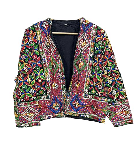 Indian Embroidered Jacket, Jacket Women Coat, Bohemian Traditional Jacket Banjara Embroidered Jacket
