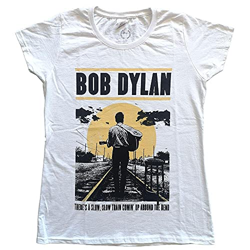Bob Dylan Women's Slow Train T-Shirt White