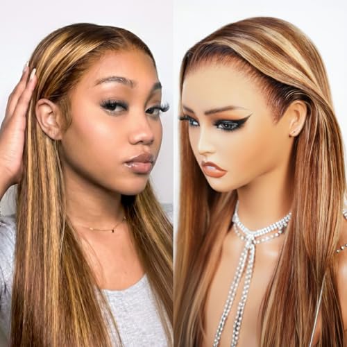 Megalook hair 13x6 Lace Front Wigs Human Hair Honey Blonde