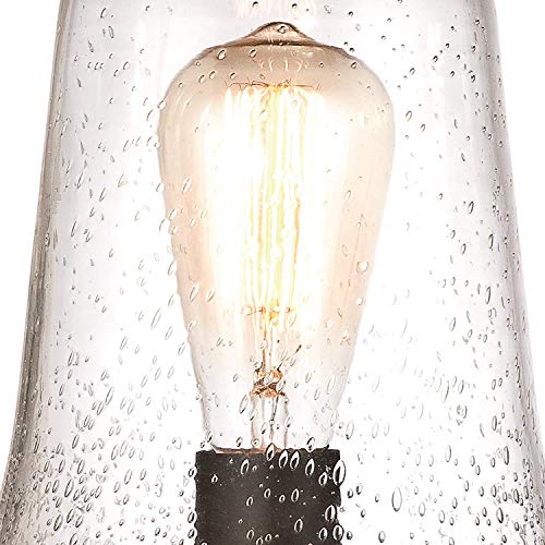 Westinghouse Brynn One-Light Outdoor Wall Fixture, Oil Rubbed Bronze Finish With Highlights And Clear Seeded Glass (Outdoor Post 2 Pack) #TOP3