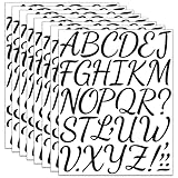 Grandes lettres et chiffres : ces 288 lettres et chiffres autocollants en vinyle (5 cm) sur 8 feuilles offrent une taille claire et bien visible, parfaite pour les boîtes aux lettres, les numéros d'adresse et les grands projets d'artisanat