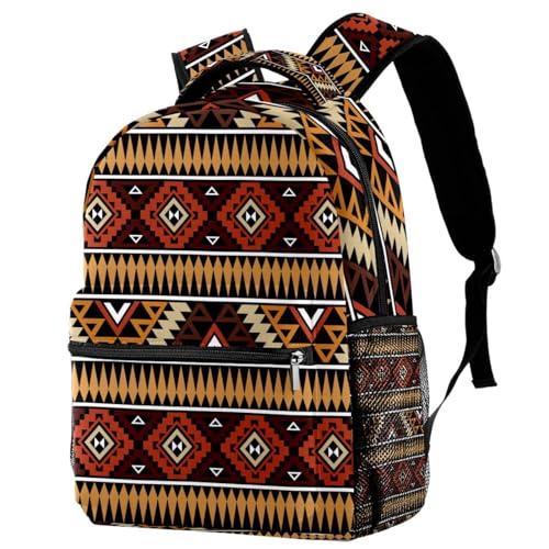 Sac à dos d'école aztèque multicolore pour adolescents et filles de 40cm