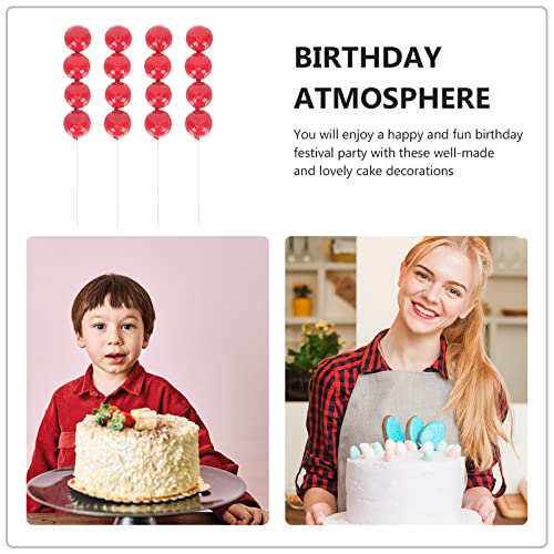 LUOZZY 10pcs Birthday Cake Decoration Ice Candy Gourd Cake Insert Toppers Fruit Cake Picks Birthday