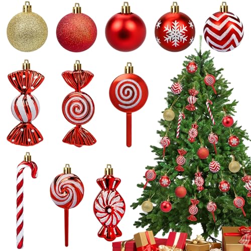 Adornos Navidad,Bolas Navidad Bolas de Navidad Decoraciones 28pcs Plástico Bolas Decoracion Arbol Navidad Bodas Bautismo