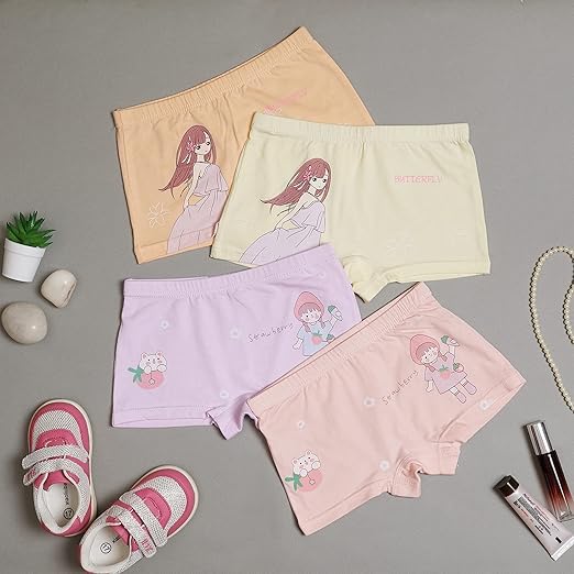 Image of Little Swag Cotton Panties for Baby Boys Kids Boyshorts Underwear Drawer with Minimal Prints Everyday Wear Boxers, Innerwear for Little Ones
